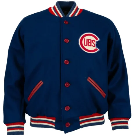 1954 Chicago Cubs Varsity Blue Wool Jacket