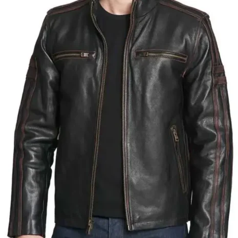 Black Rivet Leather Jacket