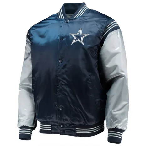Dallas-Cowboys-Enforcer-Navy-Silver-Varsity-Satin-Jacket.webp