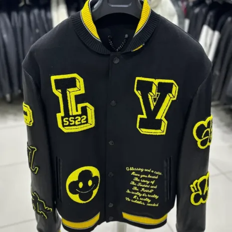 Louis-Vuitton-Black-Yellow-Varsity-Leather-Jacket.webp