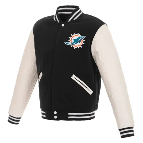 Miami-Dolphins-Varsity-Black-and-White-Jacket.webp