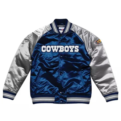 Navy-Blue-Silver-Dallas-Cowboys-Varsity-Satin-Jacket.webp