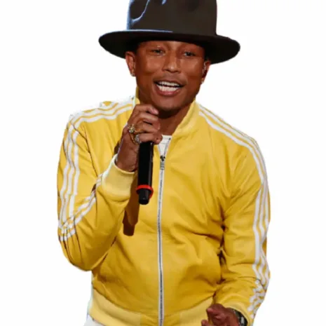 Pharrell-Williams-Track-Bomber-Leather-Yellow-Jacket.webp