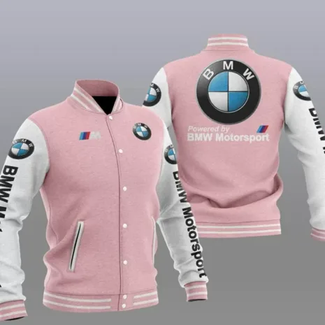 Pink-White-BMW-Motorsport-Baseball-Varsity-Jacket.webp