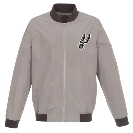 San-Antonio-Spurs-Grey-Lightweight-Bomber-Jacket.webp