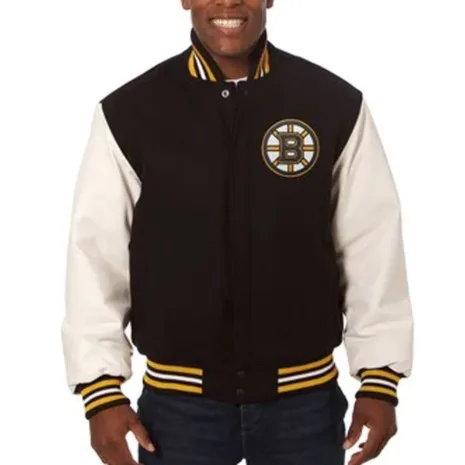 Varsity-Boston-Bruins-Black-and-White-Wool-Jacket.webp