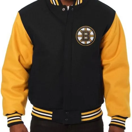 Varsity-Boston-Bruins-Black-and-Yellow-Wool-Jacket.webp