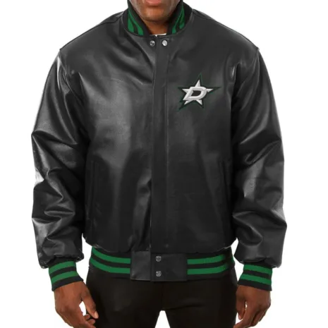 Varsity-Dallas-Stars-Black-Leather-Jacket.webp