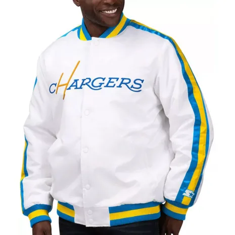 White-The-D-Line-LA-Chargers-Satin-Jacket.webp