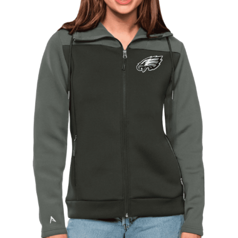 Womens-Philadelphia-Eagles-Antigua-Charcoal-Jacket.png